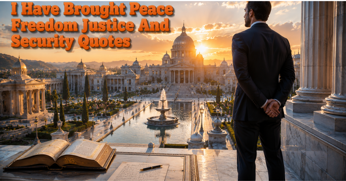 i-have-brought-peace-freedom-justice-and-security-quotes