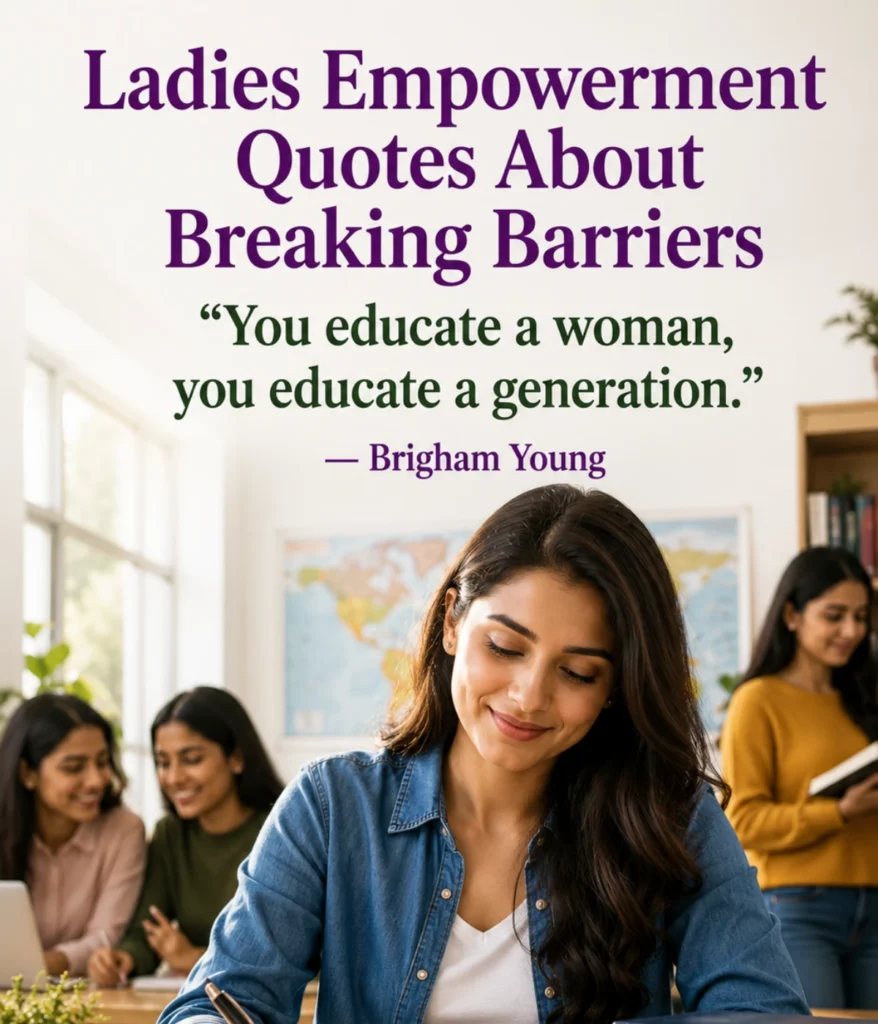 Breaking Barriers Ladies Empowerment Quotes