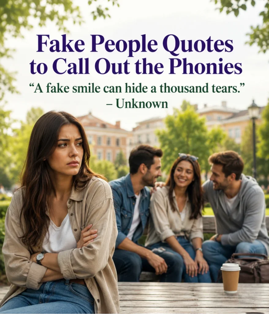 Call Out the Phonies Fake People Quotes