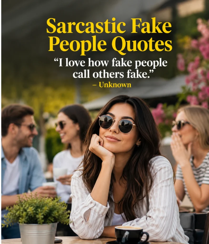 Sarcastic Fake People Quotes